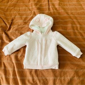 Simple Joys carters Light Pink baby bear Hoodie jacket